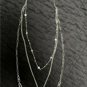 Kendra Scott Silver Multi-Layer Necklace